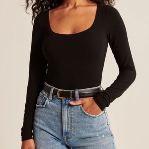 Abercrombie and Fitch Seamless Scoopneck Bodysuit